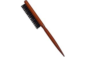 TSLRSA toupierbürste - Teasing Hair Brush Boar Bristle Hair Brush Tail Comb Professional Salon Comb for Long, Thick, Curly, Wavy, Dry or Damaged Hair, Reduces Hair Breakage