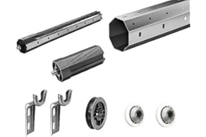 JURAMONDO Rollladen Wellen Set SW60 Altbau und Neubau 8-Teilig Teleskop verschiedene Ausführungen (2,00 m- 2,20 m)