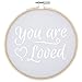 Produktbild 15 cm Stickrahmen Kunst "You Are Loved"