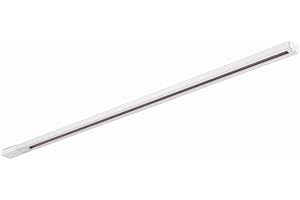 NATIONAL LIGHTING White 240V Dimmable Single Circuit Track for Office Home Display Track Lighting - 1M Track