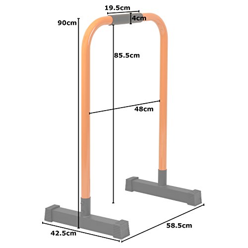 MiraFit – Parallettes für Crossfit-Training – Freistehender Dip-Barren - 4