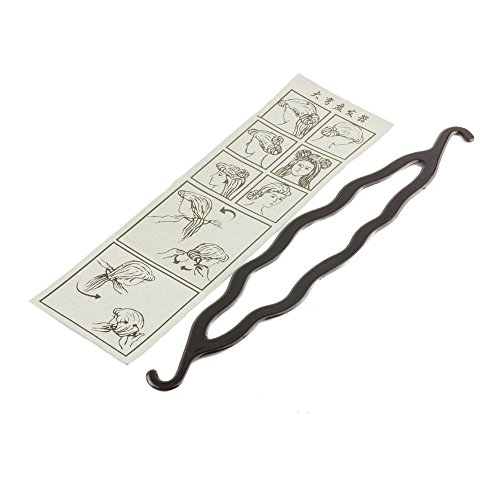 Mytoptrendz® Black Flexi Bendable Plastic Bun Maker Hair Ponytail Holder Ring Clip Hair Tools (MT)