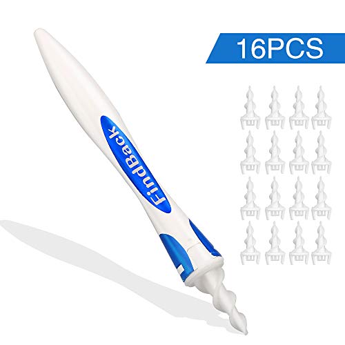 Preisvergleich Produktbild Etmury Ohrreiniger, Spiral Silikon Ohr Ohrenschmalz Entferner Ohrwachs Entfernungs Ohr Schmalz Reiniger mit 16 Stück Ersatzköpfen Soft Safe Silikon für Kinder Jugendliche und Erwachsene