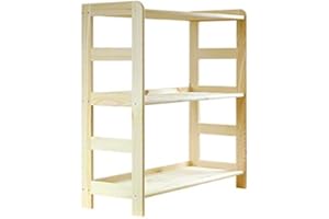 MODO24 HOLZREGAL Kiefer Massiv Regal Bücherregal Büroregal Modulregal R-* 8 Varianten (R-01 HxBxT 89x63x33 cm)