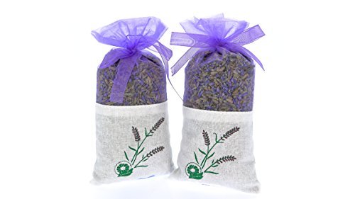 Natürlicher Duft Lavendel Duftstoff für Aromatherapie – 2 Päckchen Lavendel Trockenblumen 20 Gramm Behaglicher kleiner Beutel gefüllt mit getrocknetem Lavendel