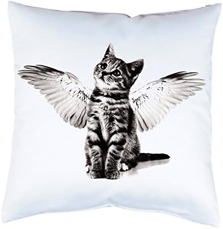 Pillow cat kitten with wings 16" cushion