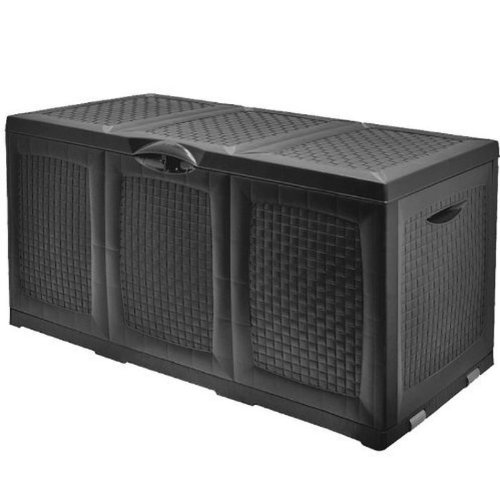 Kissenbox mit Rollen anthrazit