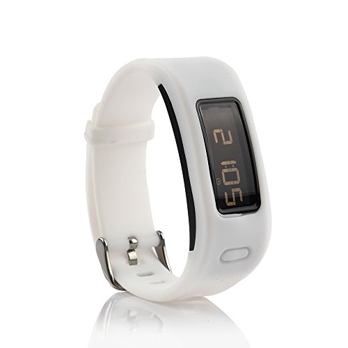 Fit-Power Ersatzarmband, Silikon, für Garmin Vivofit, mit Metallverschluss, ohne Tracker, nur Ersatzarmband