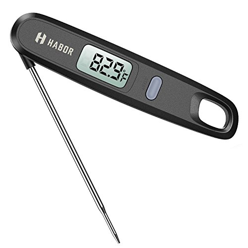 Preisvergleich Produktbild Digitales Habor-Fleisch-Thermometer / Küchenthermometer / Haushaltsthermometer / Kochthermometer / Ofenthermometer - mit magnetischer Befestigung - ° C / ° F: umschaltbar - ideal für Küche, Grill und Süßigkeiten / Gebäck