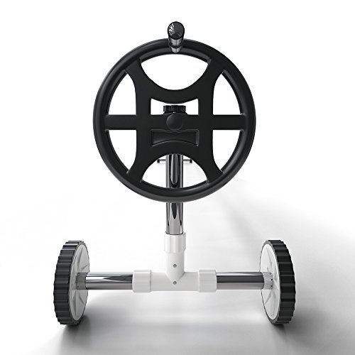 Pool Aufroller fahrbar Aufrollvorrichtung für Solarfolie Poolabdeckung (Silber) - 6