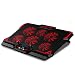 Produktbild Notebook Laptop Kühler Für 13-17 Zoll Mit 6 Ultra Leistungsstark Ruhige Lüfter, Energiesparen Notebook Kühler Mit Touch-Steuerung Und Lüftersteuerung Für Gamer Gaming,BB6