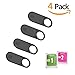 Price comparison product image Webcam Cover Slider,Ultra-thin Camera Cover fits Smartphones Tablets Macbooks Surface Pro Computers Desktops with Strong Adhesive, Protecting Privacy and Securtiy by ANYOYO(4 pack)
