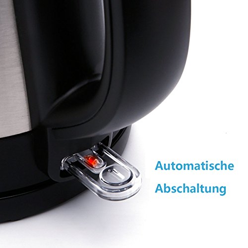 BESTEK 3000 Watt Wasserkocher 1,7 l Leistungsaufnahme (Schnellkoch-Wasserkocher),BPA frei,Kalkfilter,automatische Abschaltung - 4