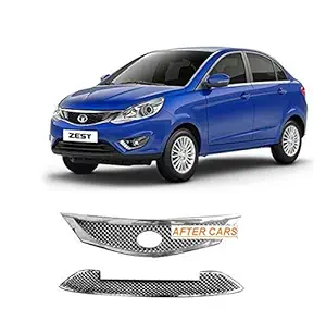 RS ENTERPRISES Tata Zest Car Front Grill Chrome Plated