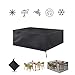 Produktbild Ankamal Elec Schutzhülle für Gartenmöbel Rechteckige Tischdecken Wasserdicht Atmungsaktiv Heavy Duty 210D Oxford Gewebe Winddicht und Anti-UV für Outdoor-Terrassengarten (213x132x74cm)
