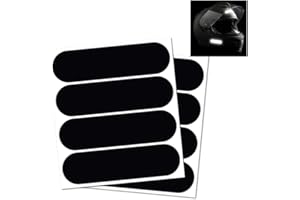 Ceeyoll 8 Piezas Adhesivo Reflectante Moto Negro Pegatina Reflectante Negra Reflectantes Por la Noche Pegatinas Reflectantes Negro Adecuado Para Bicicletas Cochecitos Cascos de Moto Pegatinas Reflecta