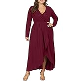 Tashvikaswomens Plus Size Wrap V Neck Skater Dress Desertcart