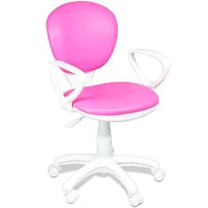 Alex Daisy Candy Study Chair (Pink, Plastic & PU Fabric)