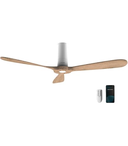 Ventilatore Da Soffitto Kooper Con 4 Pale In Legno - Diametro 106 Cm, Bianco, 60W, Funzione Lampadario