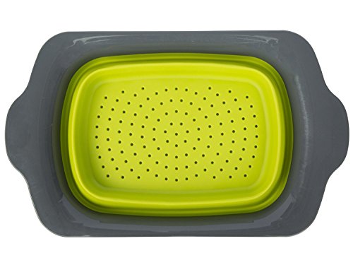 Erasky Küchensieb Schüssel Ausziehbar Faltbar Silikon Geschirr Sieb Küche Ordnung - 2