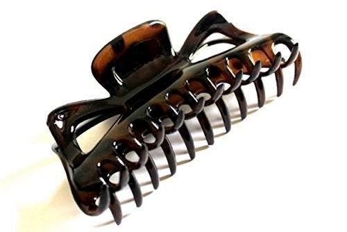 A Pretty Brown Or Tort Hair Claw Clamp Clip Butterfly Style Unique Bull Dog Design Or Fast ship