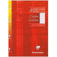 Clairefontaine 5752C Un Étui de Copies Doubles non Perforées - A4 21x29