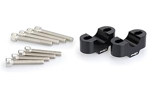 Puig 3671N Torrette 20mm Ø 22mm, Migliora la posizione del manubrio, nere