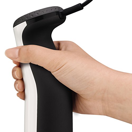 Krups HZ3051 Stabmixer Perfect Mix 9000 Plus inkl. Mixbecher, Mini-Zerkleinerer und Schneebesen, 4-Messer, 20 Geschwindigkeitsstufen, Turbostufe, 750 W, hochglanz weiß / grau / edelstahl gebürstet - 7
