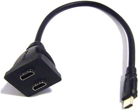 HDMI Splitter Cable Plug to 2 x HDMI Sockets