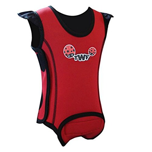 Baby Boys & Girls Wetsuit | Baby Warma Neoprene Wetsuit Wrap Red Ladybird 6-1...