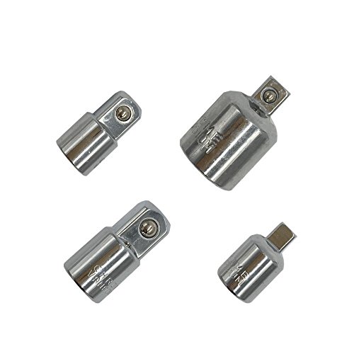 JTENG Akkuschrauber Stecknuss Adapter Steckschlüssel Nuss Set 3-teilig 1/4 3/8 / 1/2 Zoll + Stecknuss Adapter 4-tlg 1/4 auf 3/8 – 3/8 auf 1/4 Zoll – 3/8 auf 1/2 – 1/2 auf 3/8 - 8