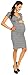 Zeta Ville - Womens Maternity Wrap Nursing V-neck Houndstooth Check Dress - 068c (Black & White, 10)