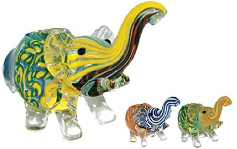 GLASS ELEPHANT PIPE SET 1 - Includes ELEPHANT PIPE + Screens + Click Tin + Bottle Opener Keyring + SlyBox + Elements KS + 2 Part Plastic Grinder