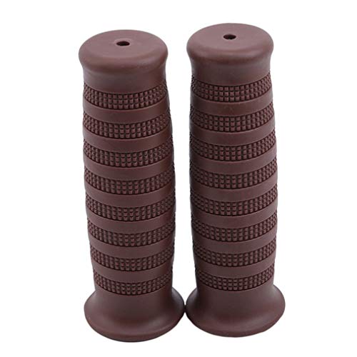 Preisvergleich Produktbild Pinhan 1 Paar Fahrradlenkergriff Fahrrad Motorrad Silikongriffabdeckung, braun