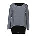 Produktbild Damen Kleid ,LMMVP Damen Lose Asymmetrisch Pullover Bluse Oversize Langarm Tops (XXXXXL, Gray)