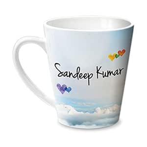 Buy Hot Muggs Simply Love You Sandeep Kumar Conical Personalised Name Ceramic 315ml 1 Unit Online At Low Prices In India Amazon In