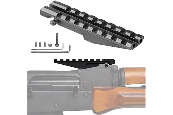 ACEXIER Rail de Montage de portée Picatinny à Profil Bas Tactique pour Fusil Vue arrière AK série Pistolet AK 47 Rail de visée Support de portée de Chasse