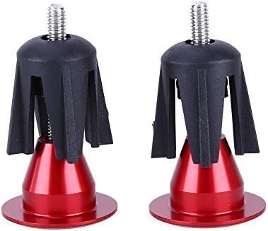 JNP 1Pair Aluminum Handlebar End Caps Bicycle Bike Handlebar Grip End Plug Handle Grip End Stoppers Red