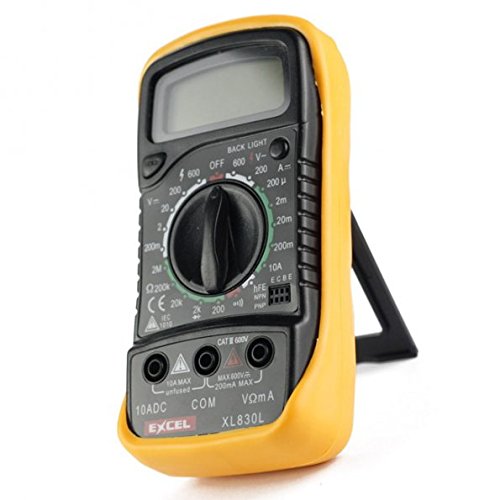 EXCEL XL830L Volt Testing LCD Digital Multimeter, Multi-Tester