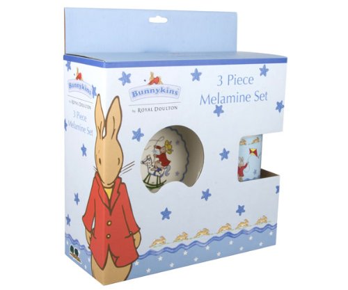 Bunnykins Shining Star 3 piece Melamine Dinner Set