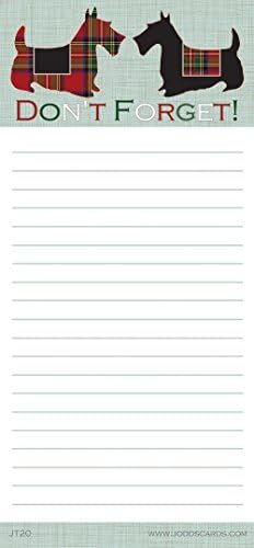SCOTTIE DOGS" DON'T FORGET" MAGNETIC JOTTER PAD