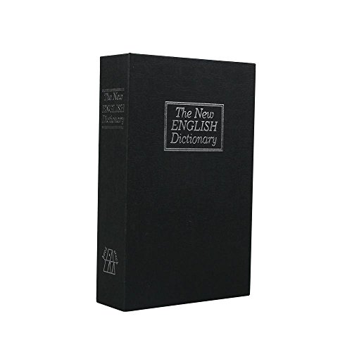 Ailiebhaus Buchtresor Buchattrappe Geheimversteck Buchsafe Versteck Buch Geld Sparschwein,Schwarz 180*115*55mm