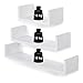 Songmics Wall Shelf Set of 3 Floating Shelves Wall Bookshelf Storage MDF White LWS66W