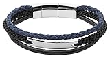 FOSSIL Herren Armband - Länge 18 cm + 1,5 cm Verlängerung