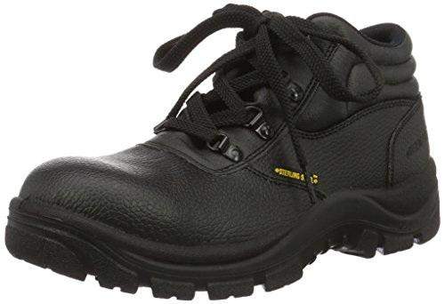 Sterling Safetywear Sterling Steel SS400SM - Botas de Cuero para Hombre, Color Negro, Talla 43