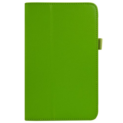 3in1 Set: kwmobile Hülle für Asus Memo Pad HD 7 ME173X – Tabletcover Slim Case Tablet Schutzhülle – Smart Cover Tabletcase Grün + Folie, kristallklar + Stylus, Schwarz - 3