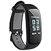 Produktbild Bluetooth 4,0 Fitness Armband, Herzfrequenz Tracker GPS Schrittzähler Smart Bracelet mit Countdown-Funktion, Pulsmesser, Schlafmonitor, SMS Anrufe ReminderIP67 wasserdicht 0.96 inch