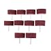 Produktbild 10 PC montiert Faser Mop Polierbürste Rad für Bohrmaschine Schleifen Polieren sterben Dremel Grinder Rotary Tools 6 mm Schaft, Kopf Durchmesser: 50 mm, rot Körnung: 320 #