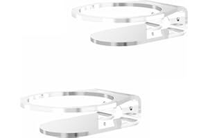 Cozycase Supporto da parete Compatibile con Dot 5/ 4a & Homepod Mini, accessori per mensole in acrilico per cucina, camera da letto, bagno, 2-Pack