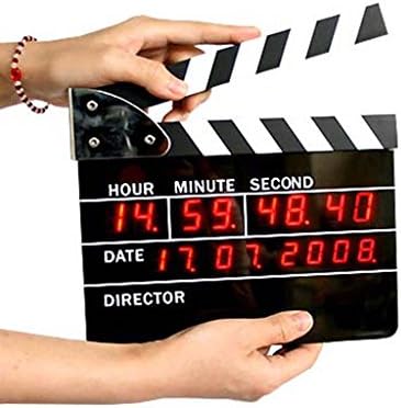 FEELFUL The film clapper clocks the director play board clock electronic LED alarm clock
